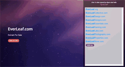 Desktop Screenshot of everleaf.com